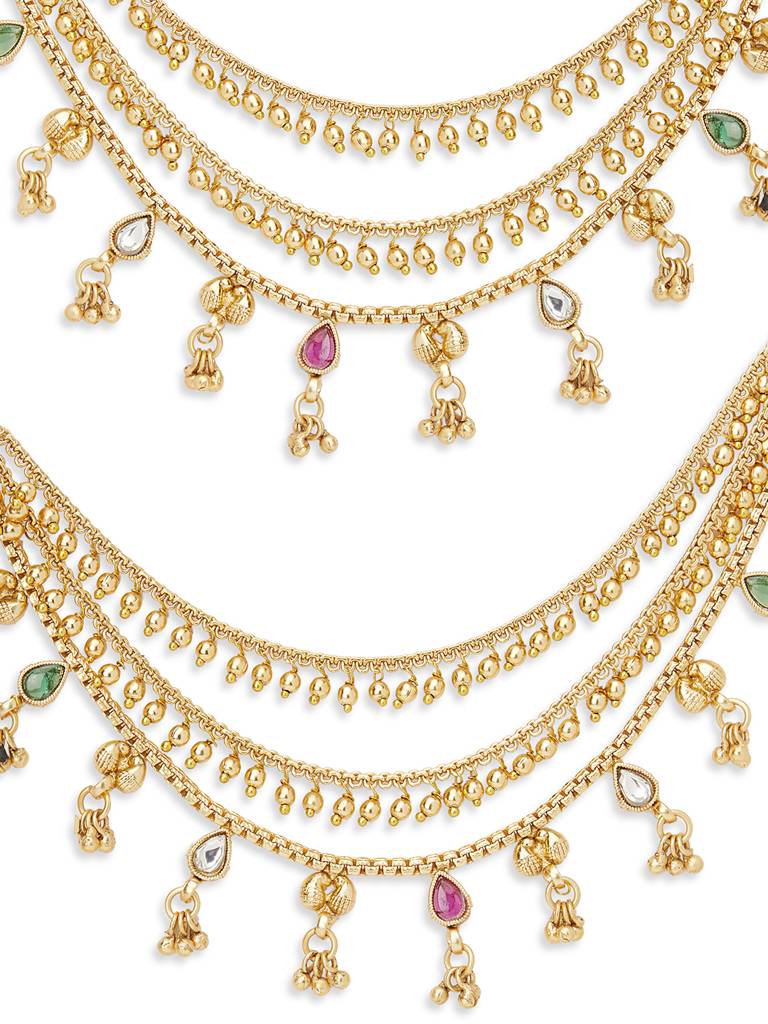 Golden Ghungroo Symphony Ear Chain : WFAE138