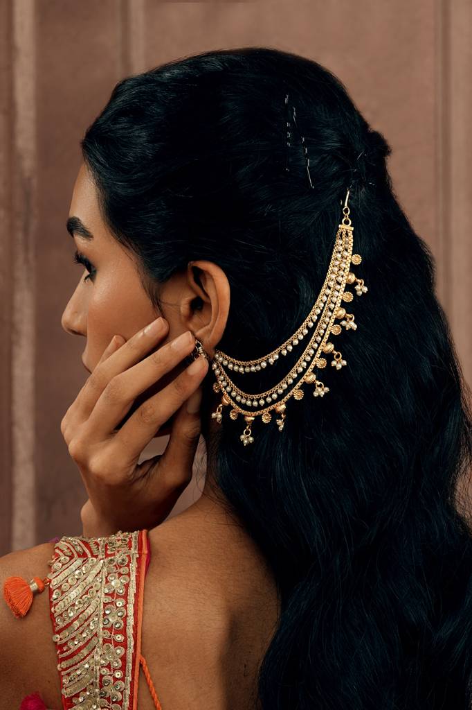 Pearly Princess Layered Ear Chain : WFAE139