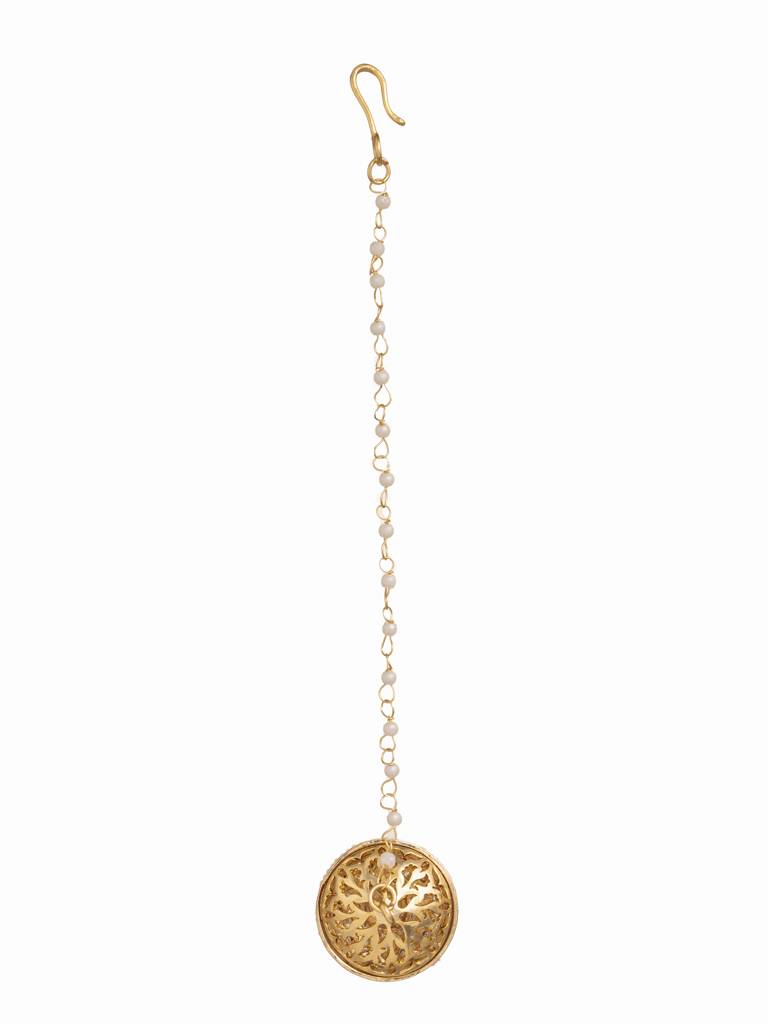 Pearl Studded Kundan Embellished Bolra : WFAE144