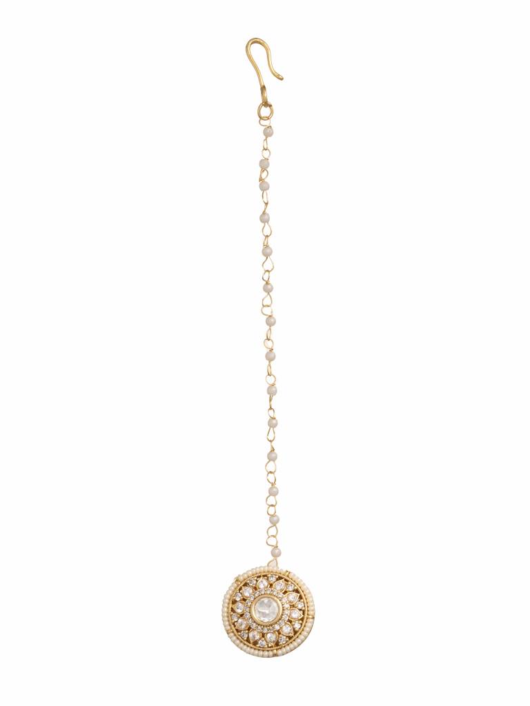 Pearl Studded Kundan Embellished Bolra : WFAE144