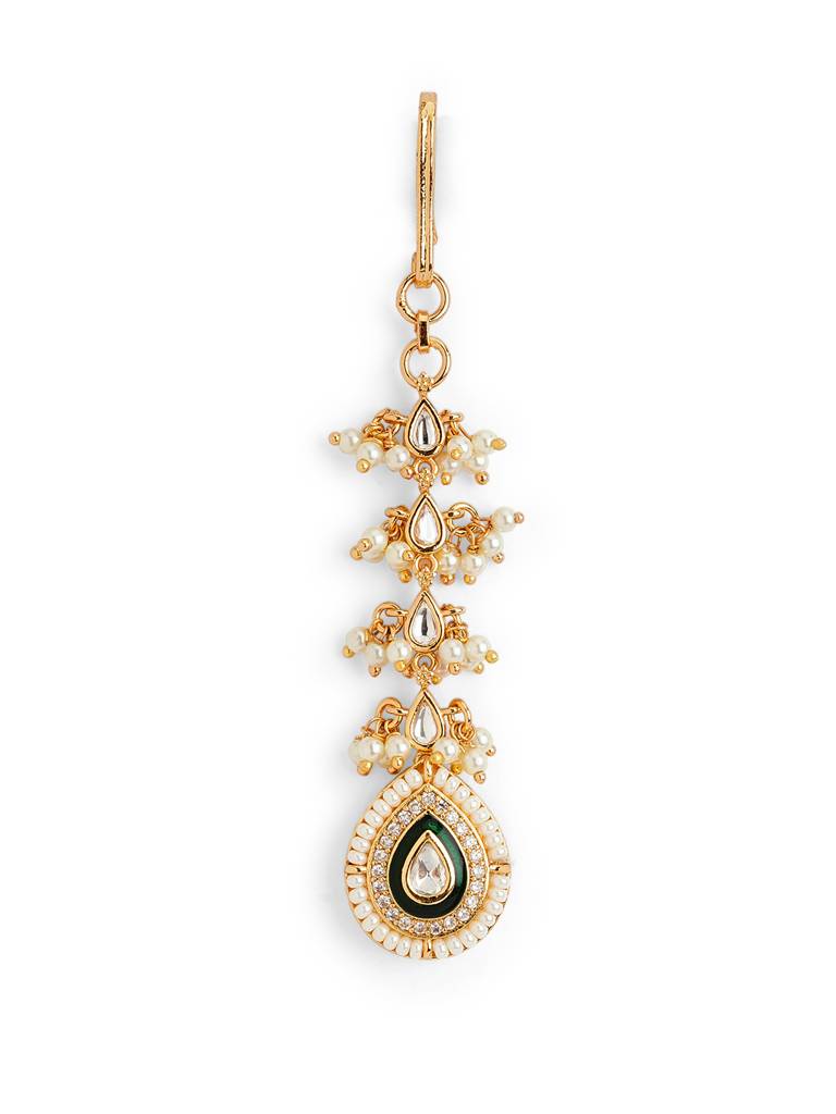 Eternal Drop Of Kundan Maang Teeka : WFAE191