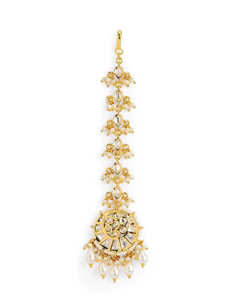 Blossom Moon Kundan Maang Teeka : WFAE193