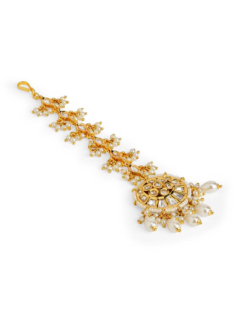 Blossom Moon Kundan Maang Teeka : WFAE193