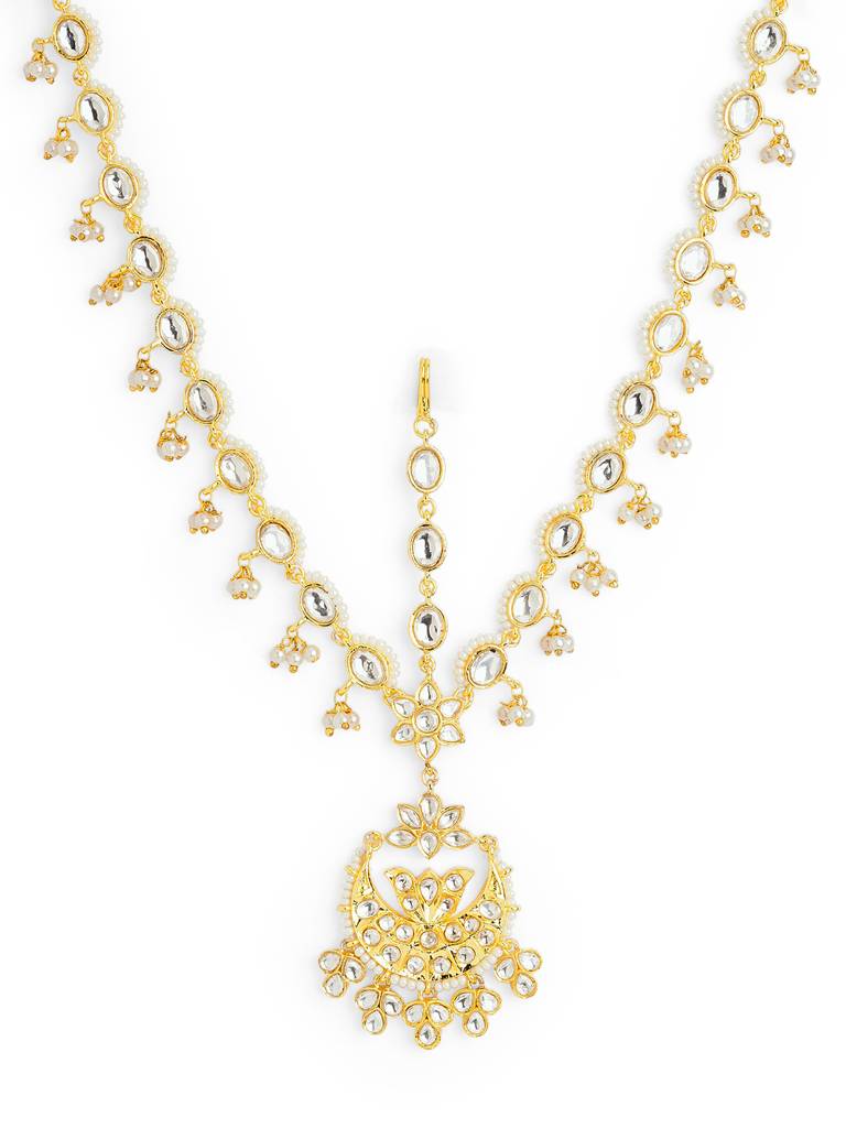 Crescent Jewel Kundan Mathapatti : WFAE195