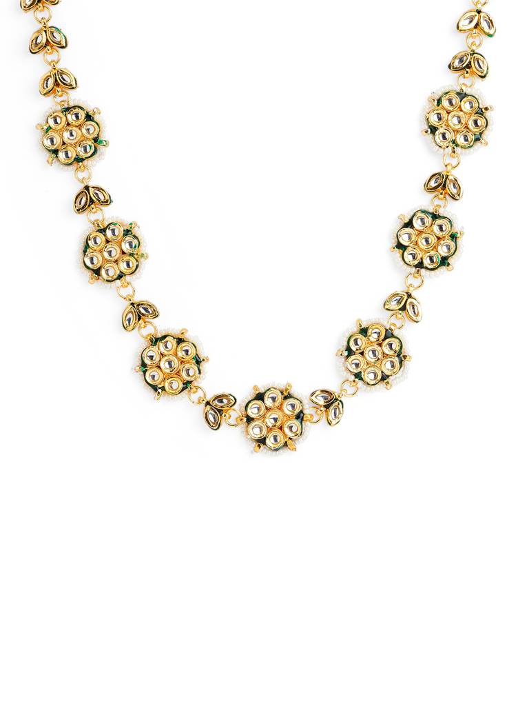 Pearl Stringed Kundan Floral Sheeshphool : WFAE198
