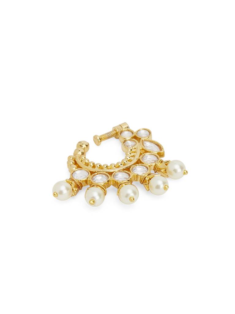 Pearl And Kundan Drupe Nath : WFAE203