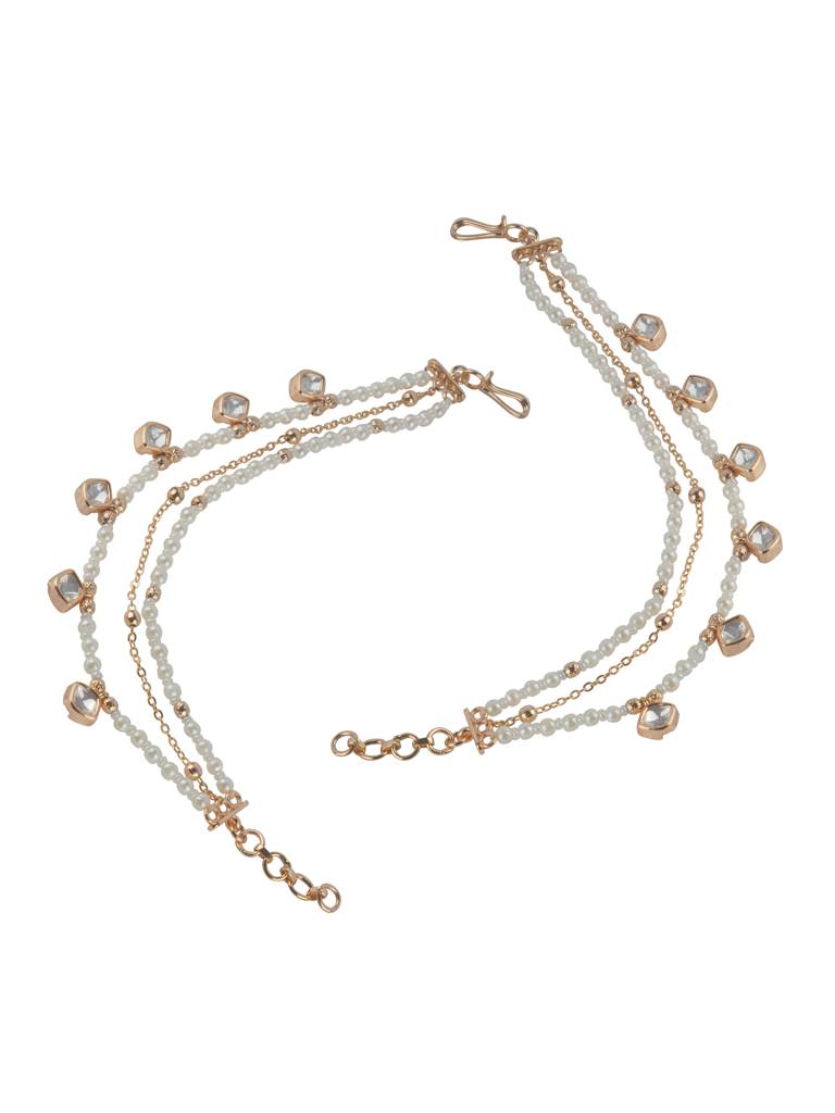 Kundan Droplet Ear Chain : WFAE204