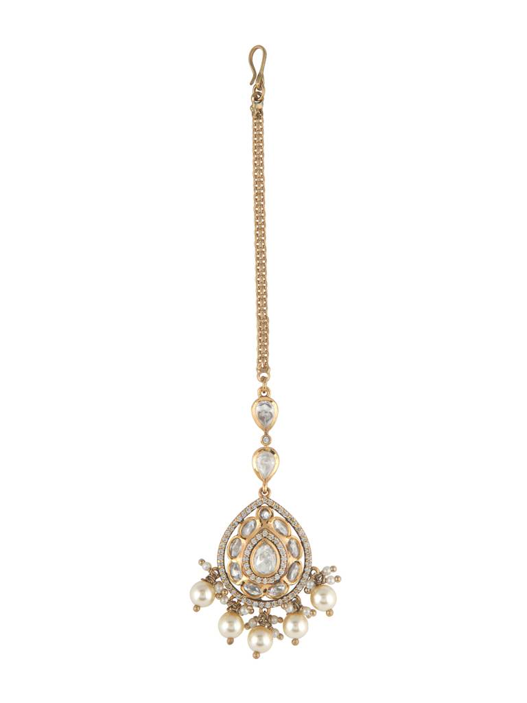 Vintage Charm Teardrop Maang Tikka : WFAE207