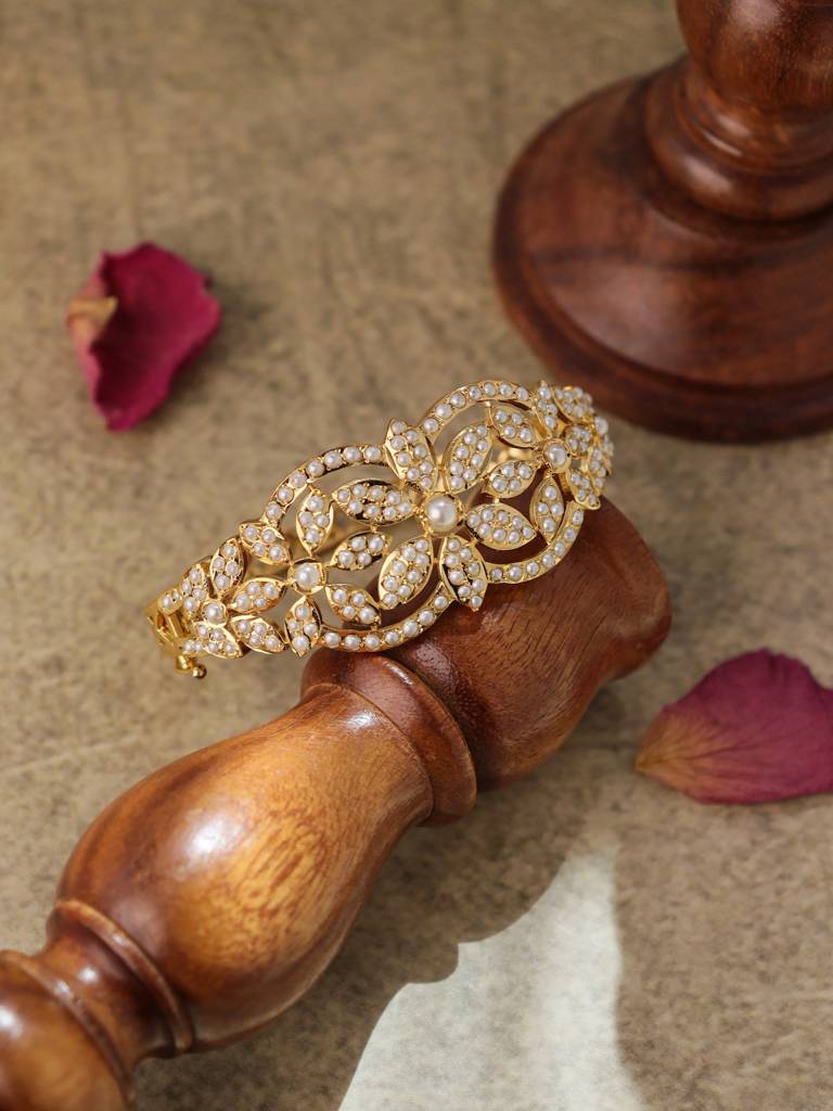 Meira Bloom Jadau Bangle : WFBE310