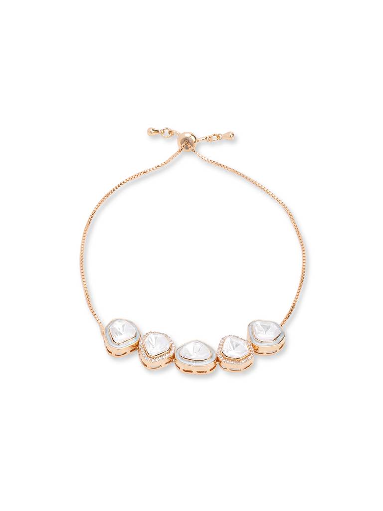 Meira Strings Of Kundan Adjustable Bracelet : WFBE317