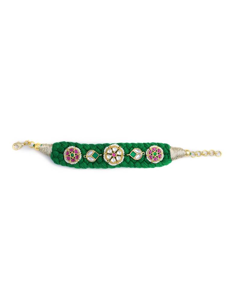 The Weave Of Spring Kundan Bracelet : WFBE350