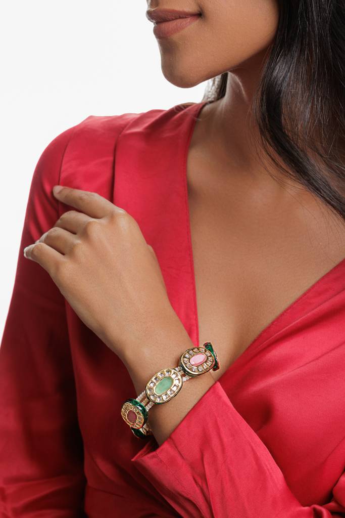 Pastel Hue Enamel Bracelet : WFBE354