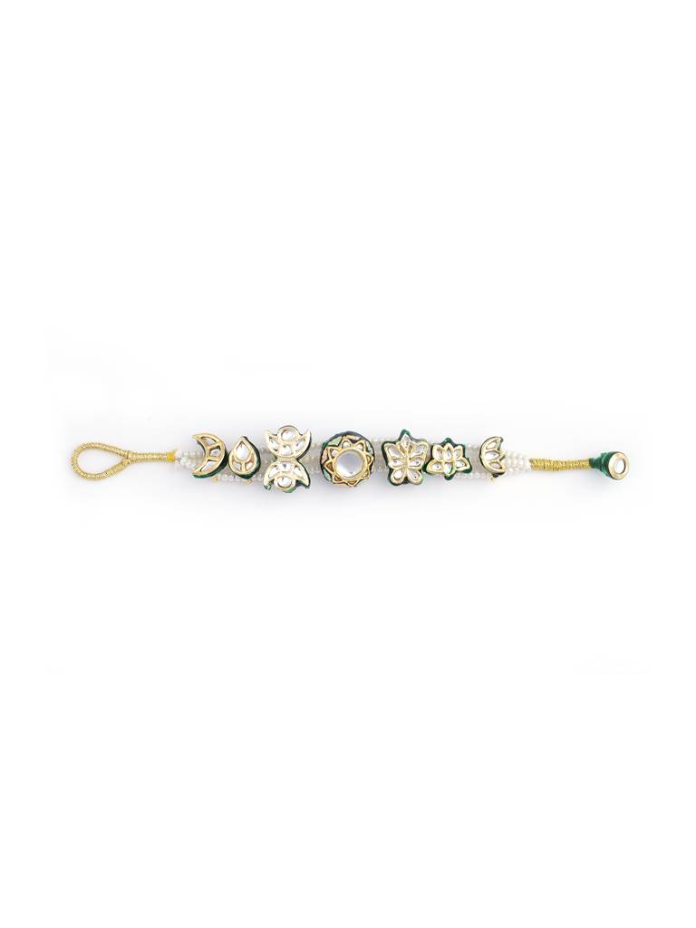 Enamel Charm Pearl String Bracelet : WFBE356