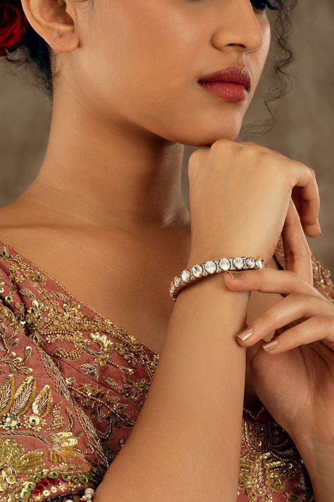 Vintage Radiance Kundan Bracelet : WFBE361