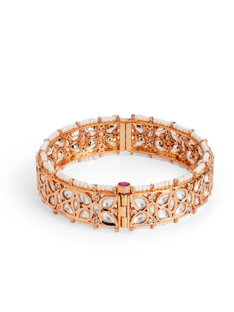 Pearl Stringed Kundan Mosaic Bangle : WFBE362