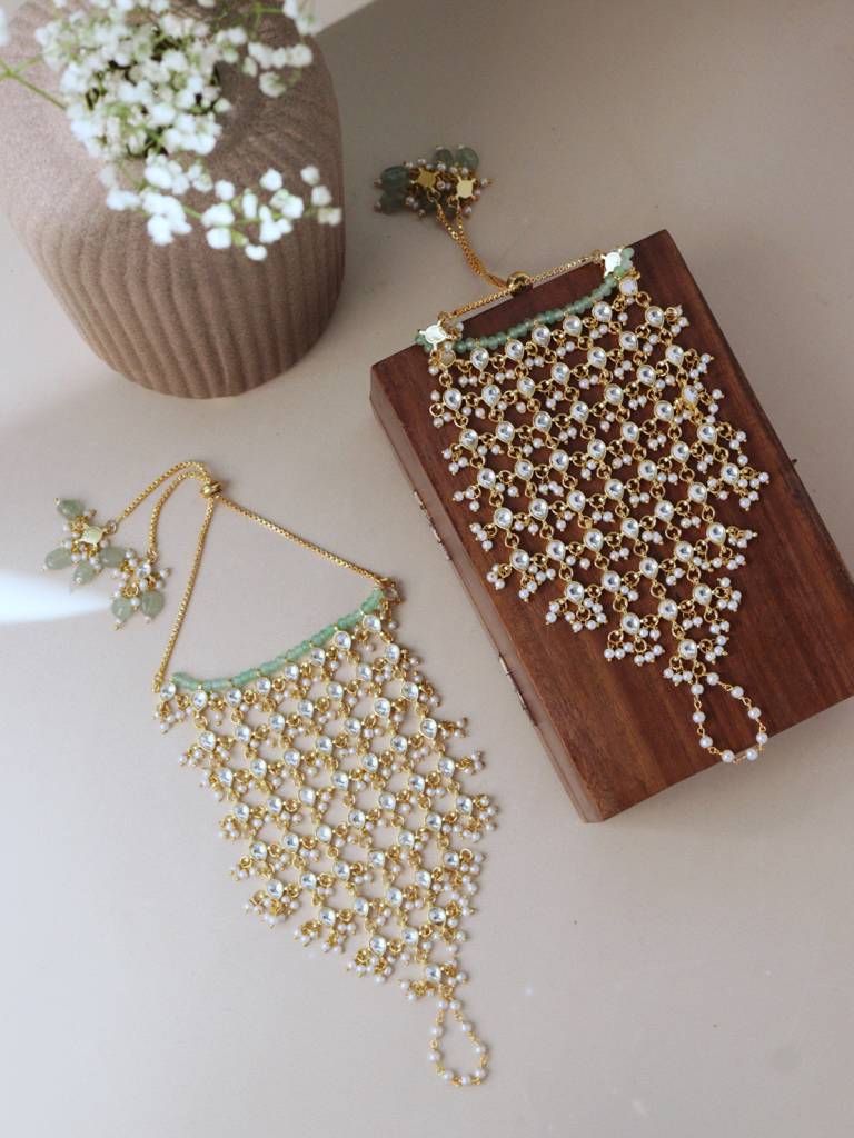 Kundan Veiled Hathphool : WFBE383