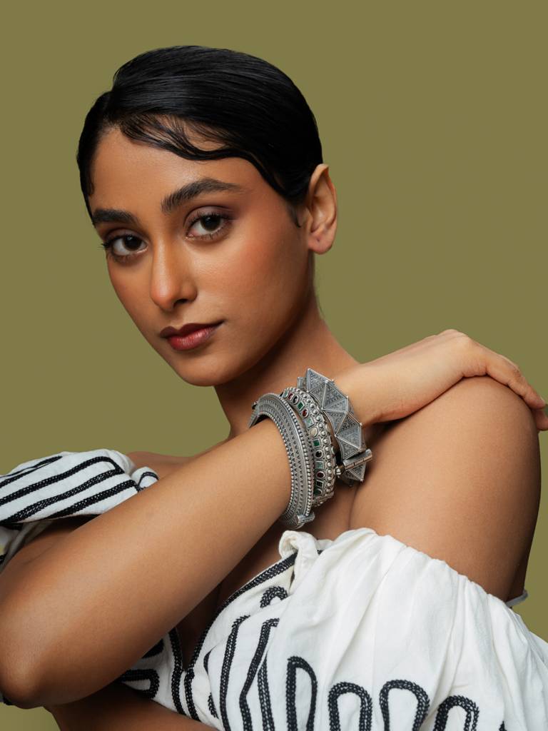 Oxidized Tribal Heritage Kada Set : WFBO26