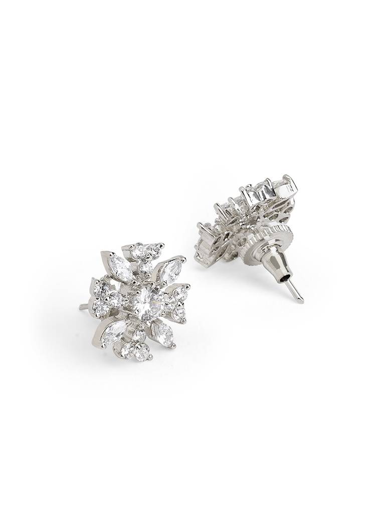 Starry Shine Cz Stud Earrings : WFEC405