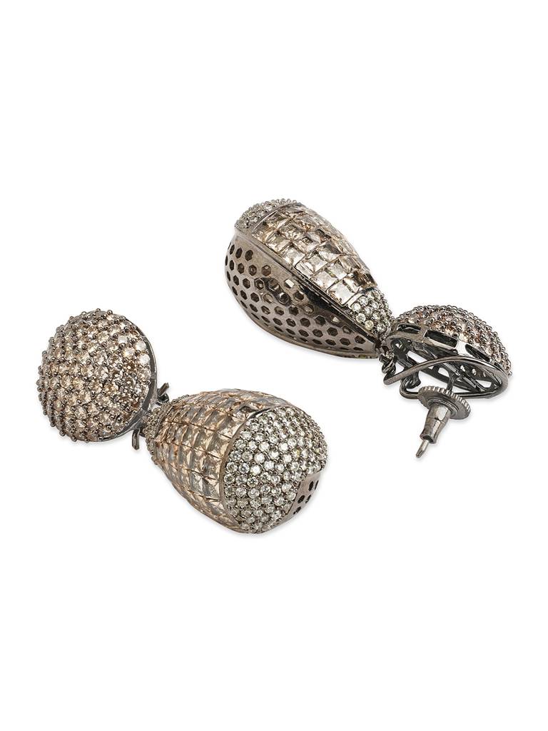 Stardust Cz Drop Earrings : WFEC426