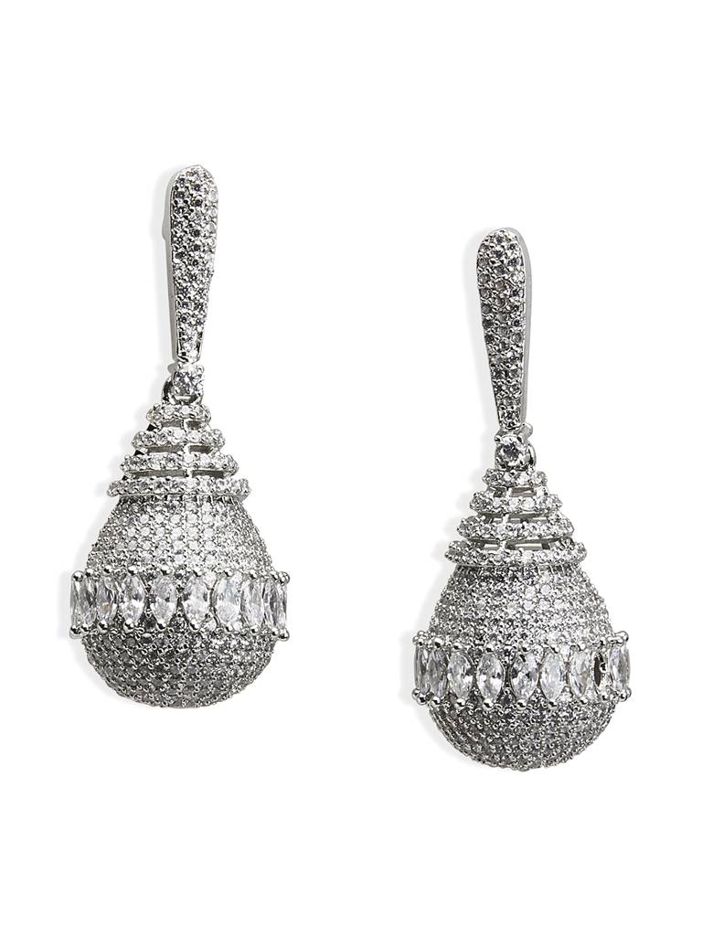 Diamante Glint Drop Earrings : WFEC495