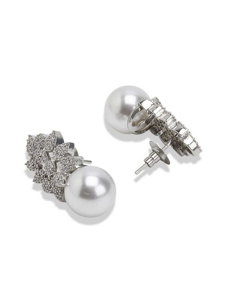 Celestial Pearl Drop Diamante Earrings : WFEC499