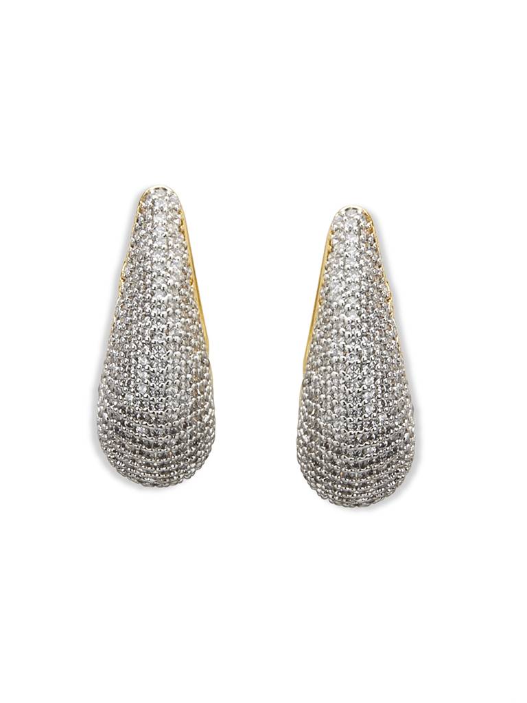 Studded Hug Diamante Earrings : WFEC502