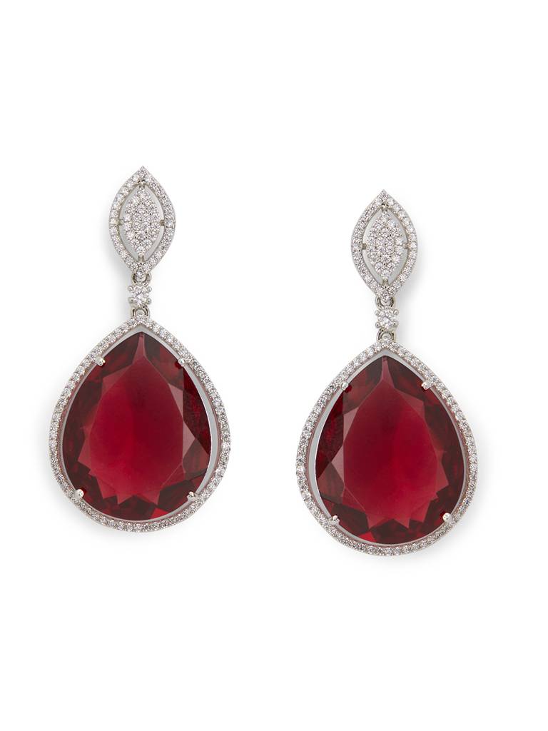 Scarlet Red Drop Earrings : WFEC510