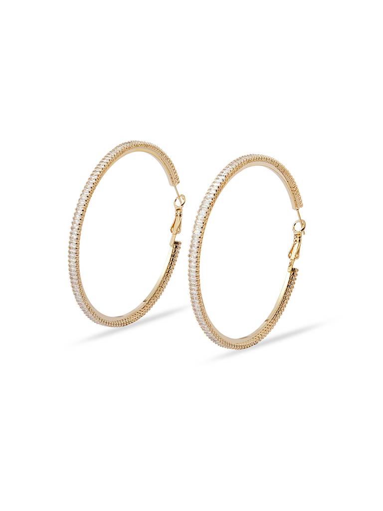 Nova Big Bling Hoop Earrings : WFEC513