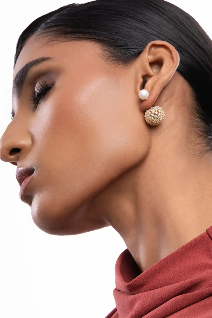 Nova Encrusted Stud Earrings : WFEC514