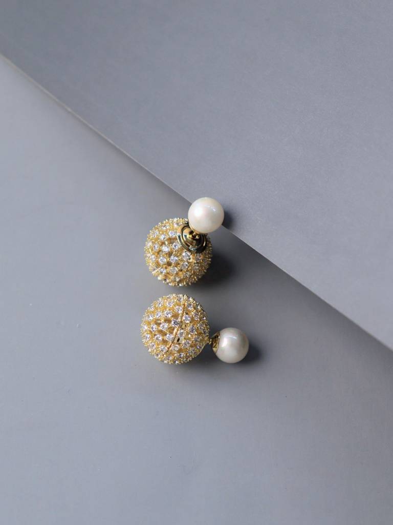 Nova Encrusted Stud Earrings : WFEC514