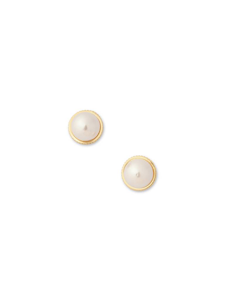 Nova Gilded Pearl Stud Earrings : WFEC515