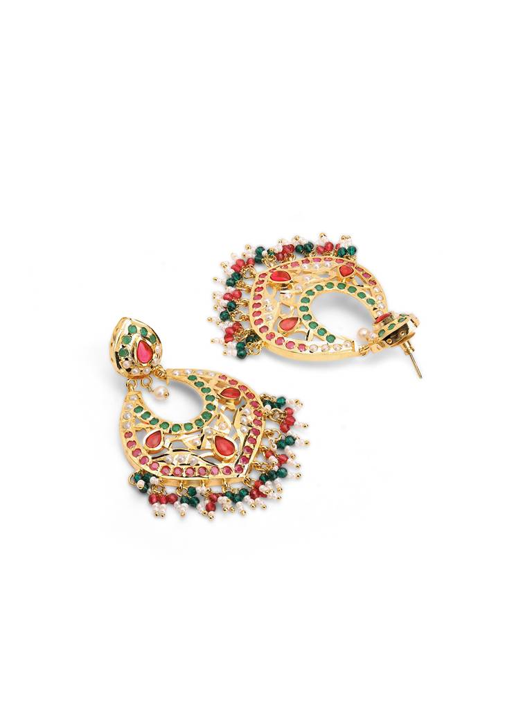Meira Colours Of Spring Jadau Chandbalis : WFEE401