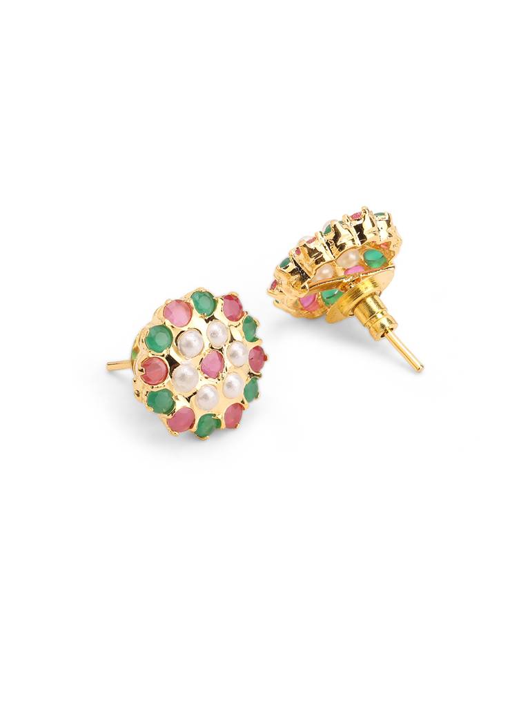 Meira Vibrant Bloom Stud Earrings : WFEE405