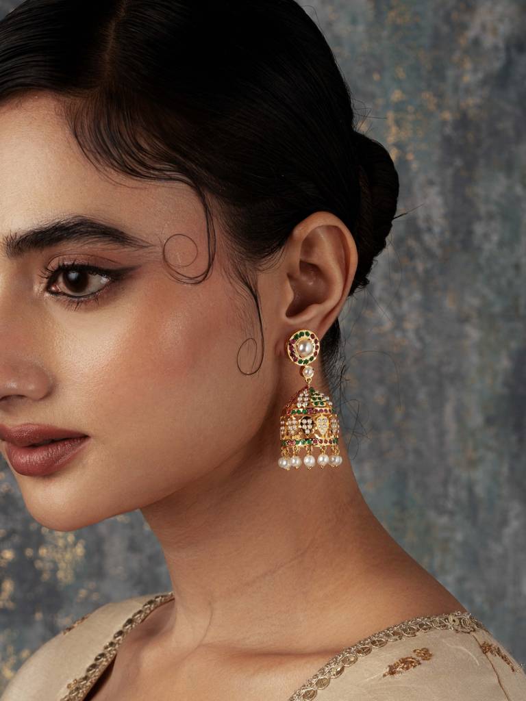 Meira Multi-Coloured Dome Jhumkis : WFEE407