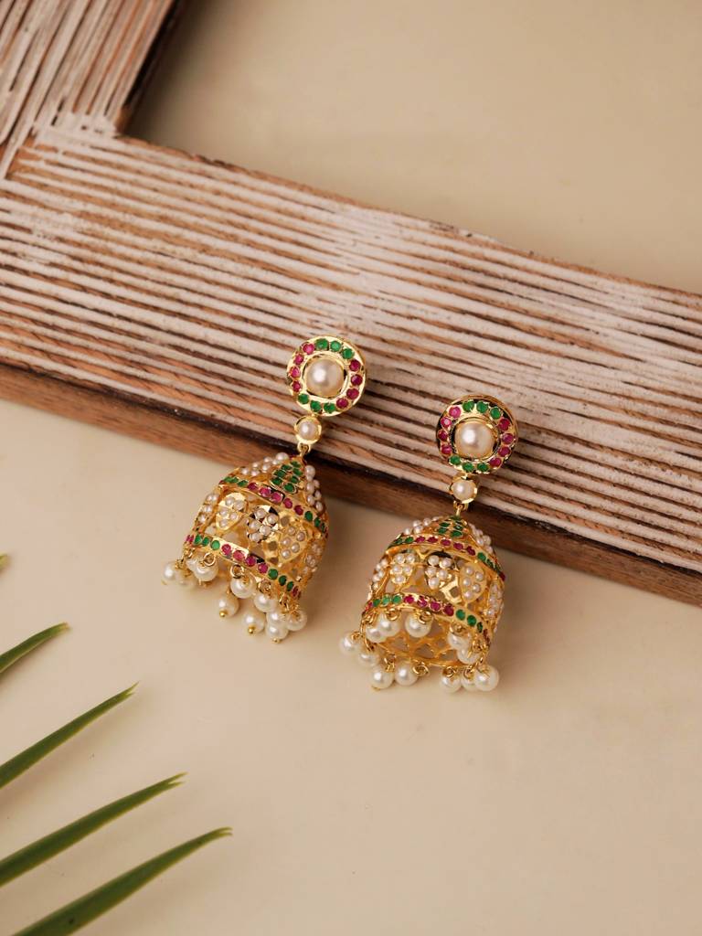 Meira Multi-Coloured Dome Jhumkis : WFEE407