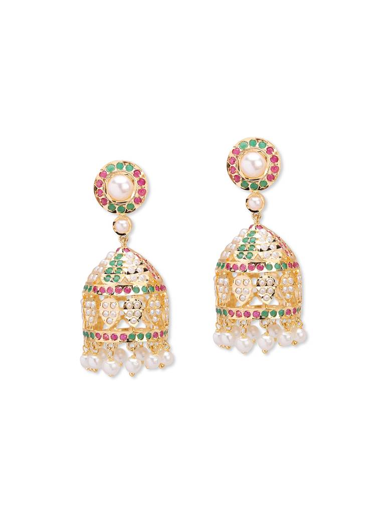 Meira Multi-Coloured Dome Jhumkis : WFEE407