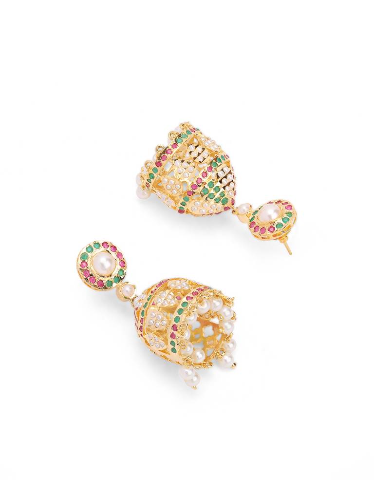 Meira Multi-Coloured Dome Jhumkis : WFEE407