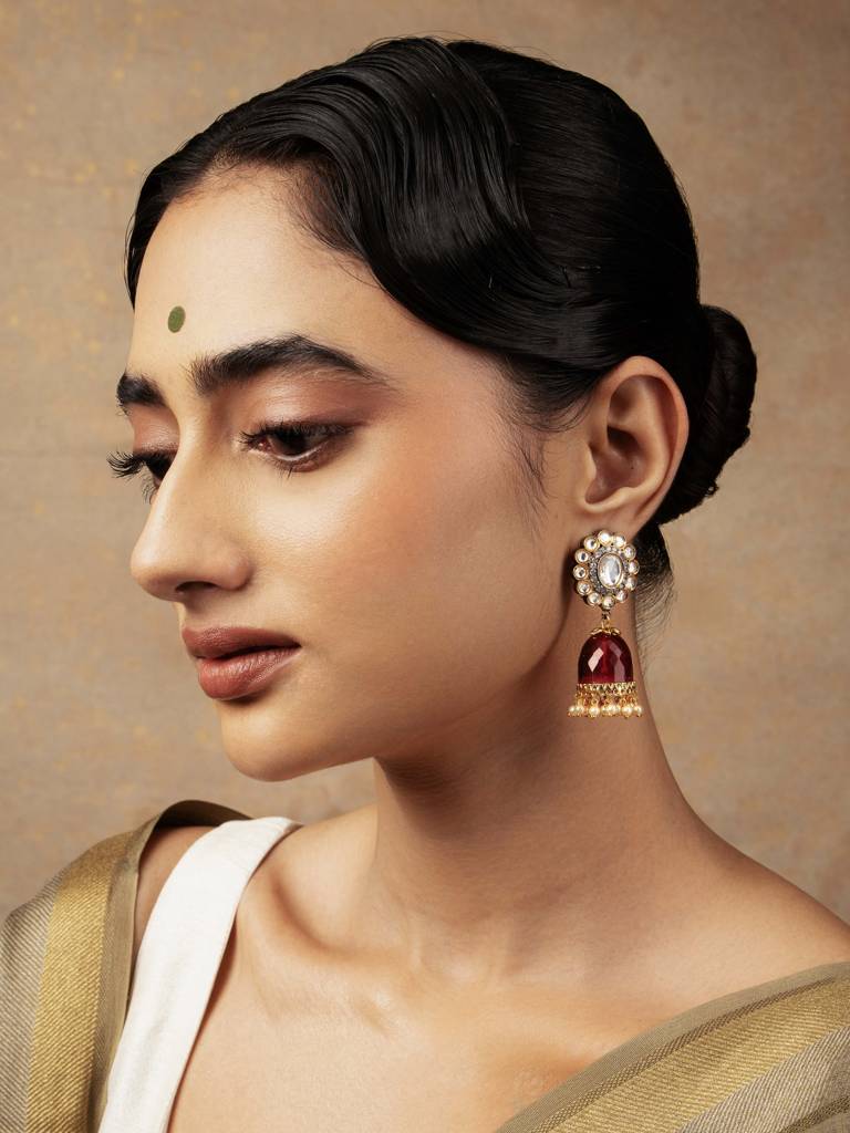 Meire Scarlett Kundan Jhumkis : WFEE411