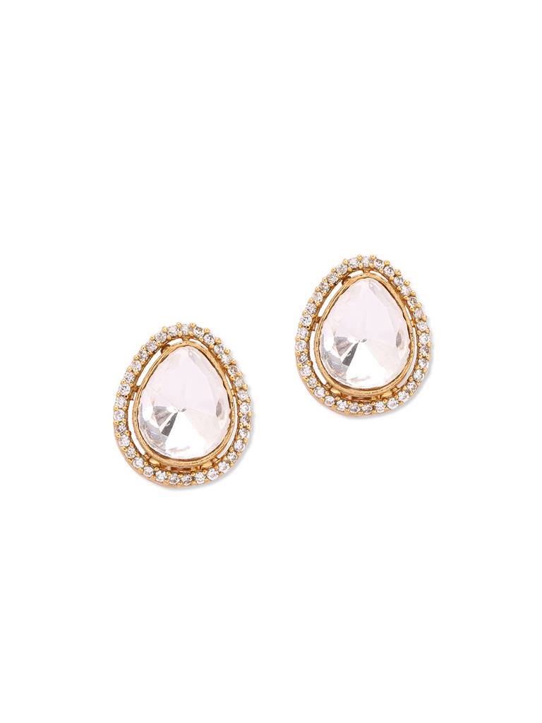 Meira Shimmer Shine Kundan Drop Studs : WFEE416