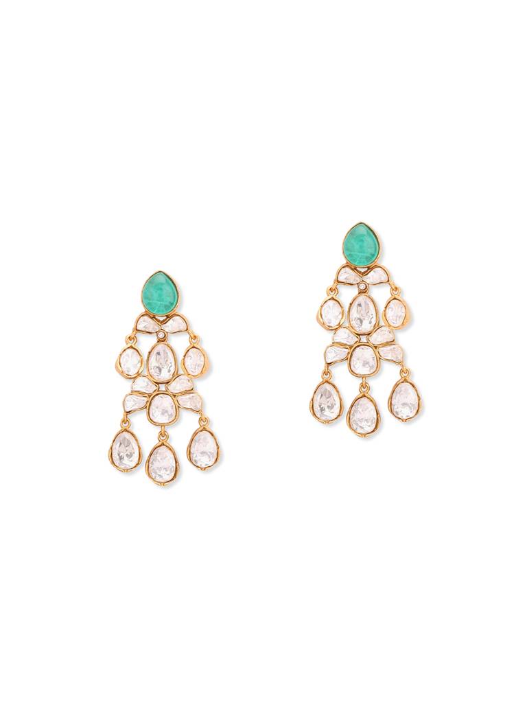 Meira Princess Of Polki Dangler Earrings : WFEE417