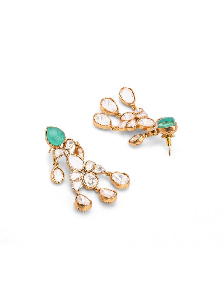 Meira Princess Of Polki Dangler Earrings : WFEE417