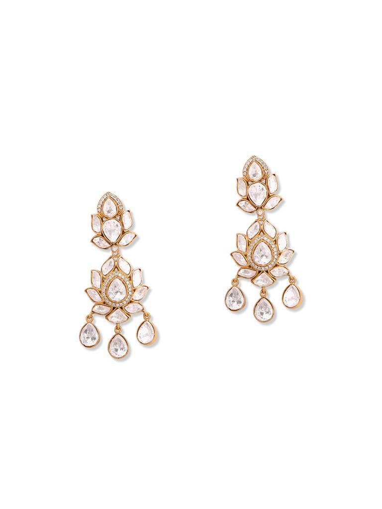 Meira Palash Polki Dangler Earrings : WFEE420