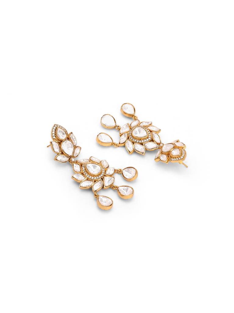 Meira Palash Polki Dangler Earrings : WFEE420