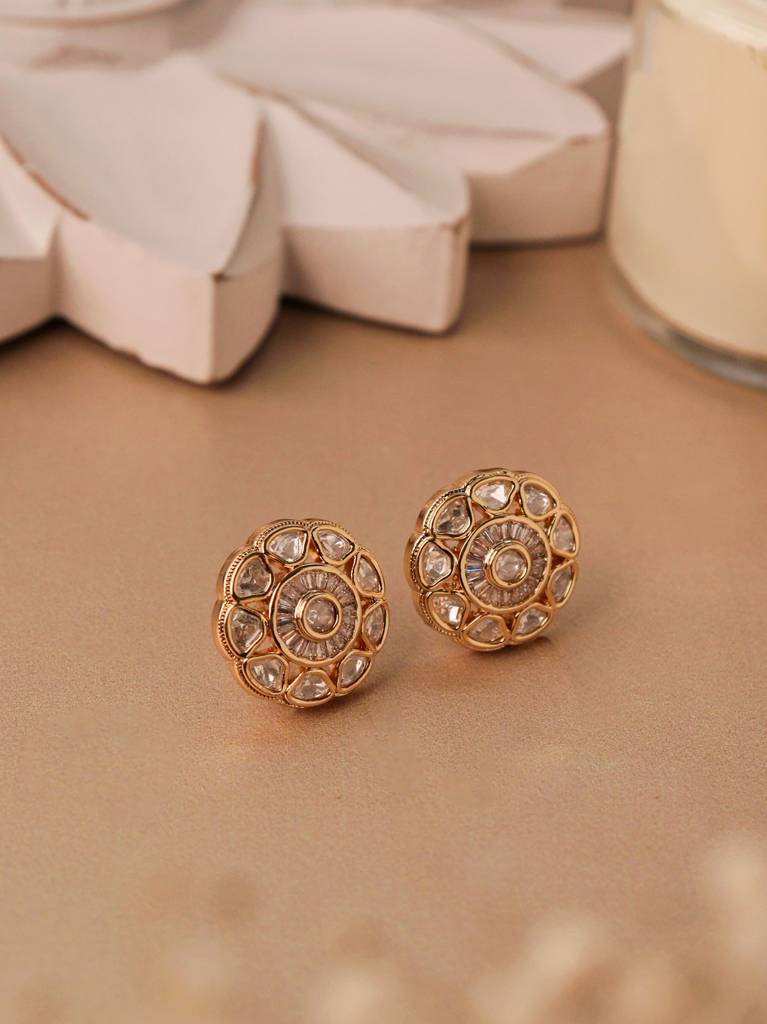 Meira Blooming Kundan Studs : WFEE422