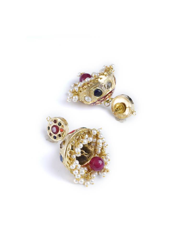 Navratna Dome Jhumkis : WFEE451
