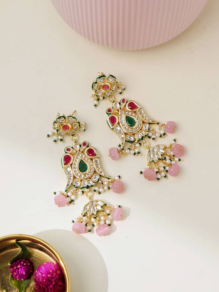 The Song Of Spring Blush Earrings : WFEE454