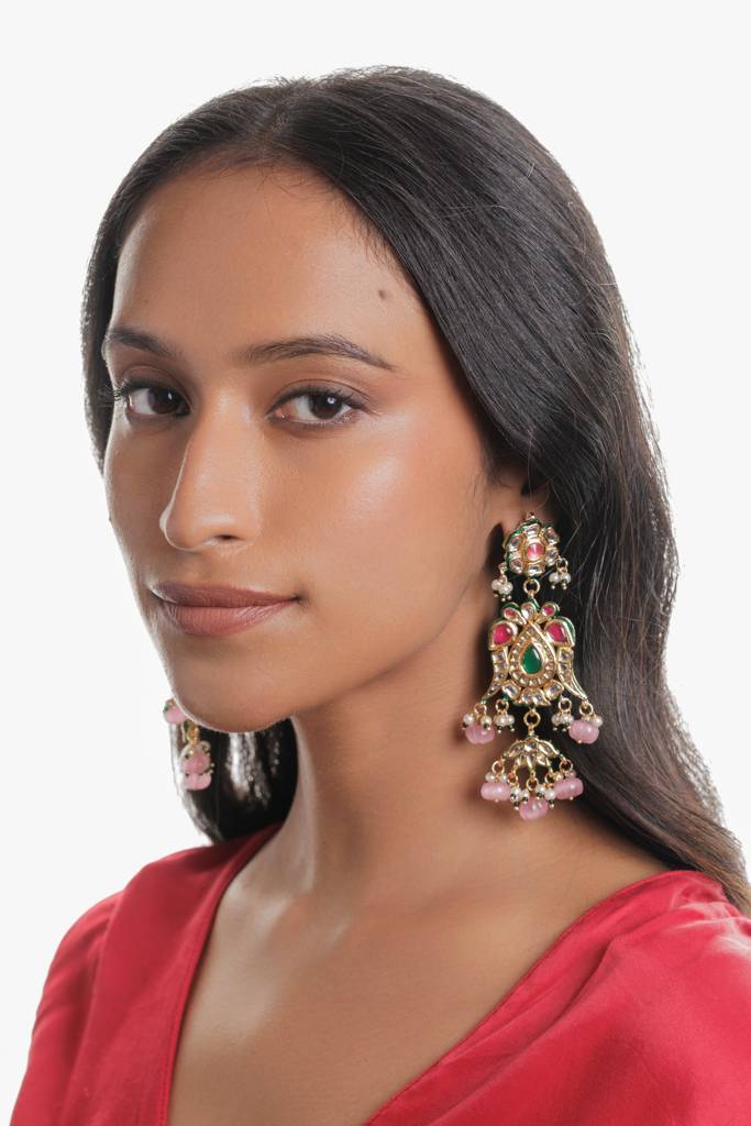 The Song Of Spring Blush Earrings : WFEE454