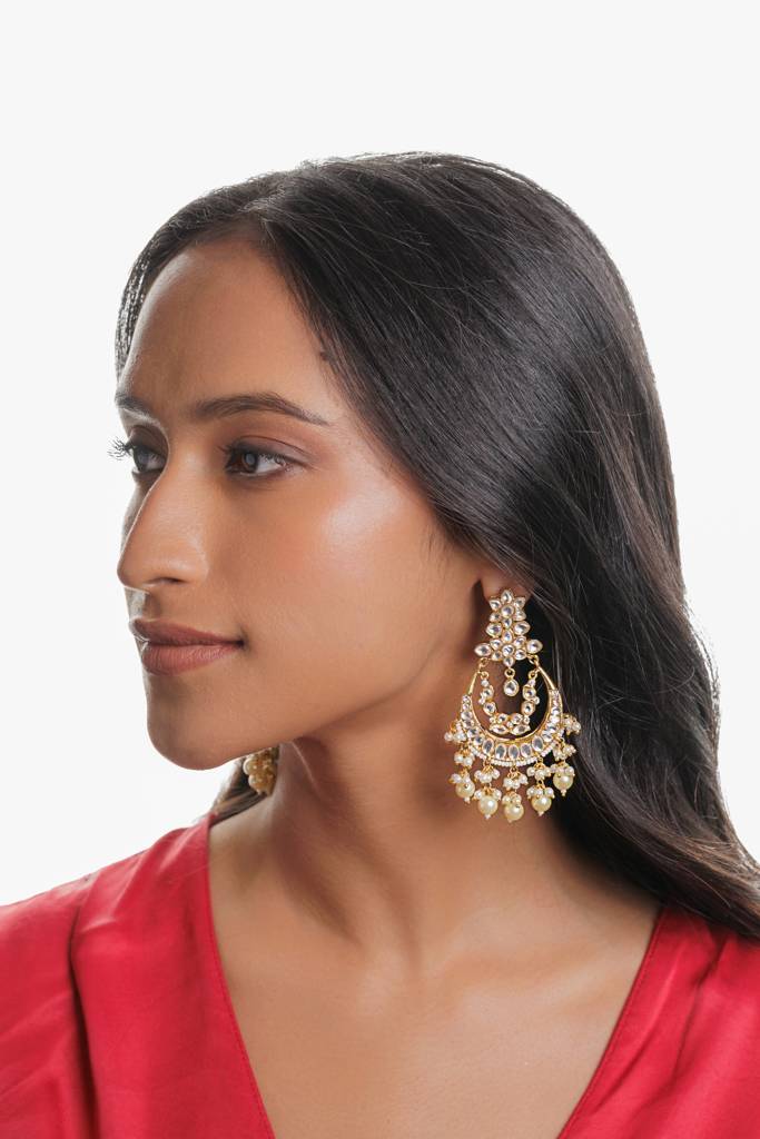 Kundan Splendor Swing Chandbali : WFEE455