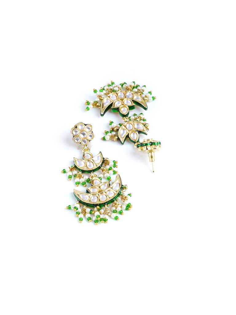 Kundan And Pearl Layered Chaandbalis : WFEE458