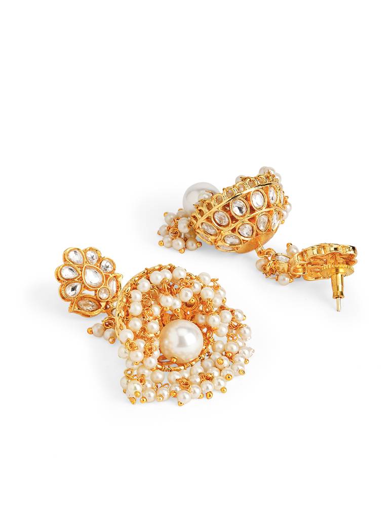 Lush Lilly Pearl Drop Jhumki : WFEE477